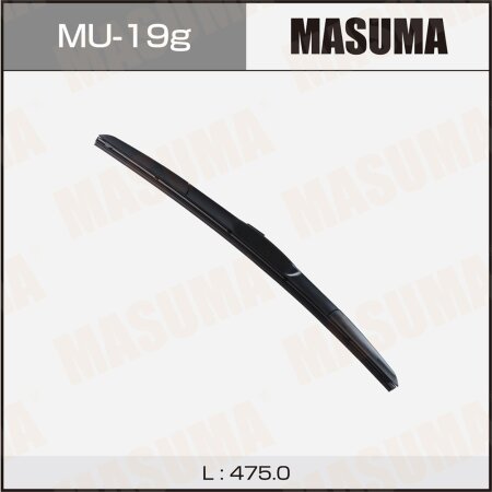 Щетка стеклоочистителя Masuma 19" (475мм) гибридная, крепление J-hook, MU-19g