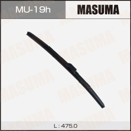 Щетка стеклоочистителя Masuma 19" (475мм) гибридная, боковое крепление J-hook, MU-19h