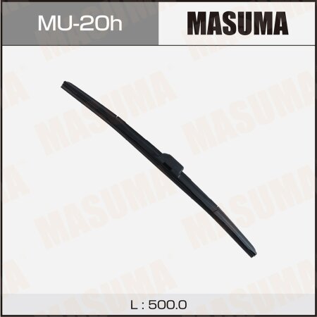 Щетка стеклоочистителя Masuma 20" (500мм) гибридная, боковое крепление J-hook, MU-20h