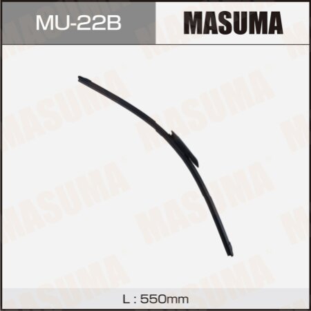 Щетка стеклоочистителя Masuma 22" (550мм) бескаркасная, крепление GWB061, AeroClip, MU-22B