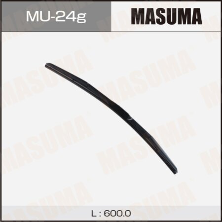 Щетка стеклоочистителя Masuma 24" (600мм) гибридная, крепление J-hook, MU-24g