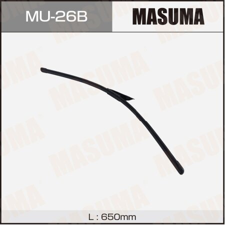 Щетка стеклоочистителя Masuma 26" (650мм) бескаркасная, крепление GWB061, AeroClip, MU-26B