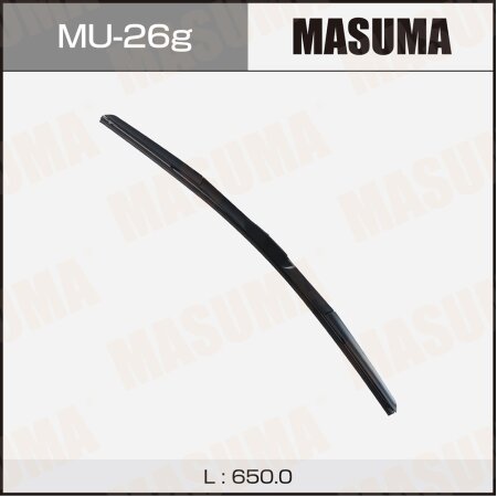 Щетка стеклоочистителя Masuma 26" (650мм) гибридная, крепление J-hook, MU-26g