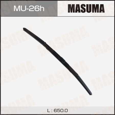 Щетка стеклоочистителя Masuma 26" (650мм) гибридная, боковое крепление J-hook, MU-26h