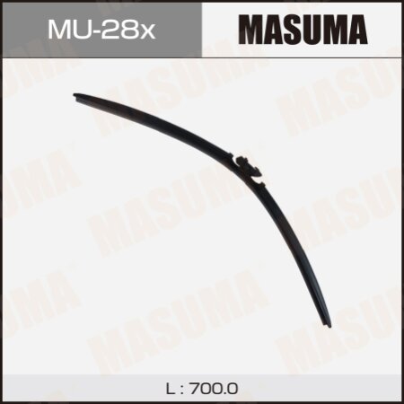 Щетка стеклоочистителя Masuma 28" (700мм) бескаркасная, для TOYOTA PRIUS 50, крепление DNTL1.1, MU-28x