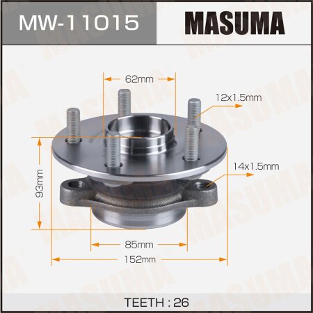 Ступичный узел Masuma, MW-11015