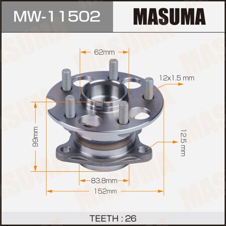 Ступичный узел Masuma, MW-11502