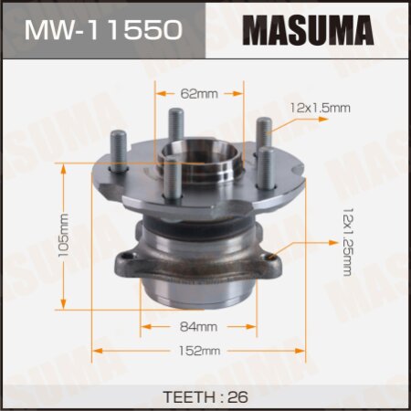 Ступичный узел Masuma, MW-11550