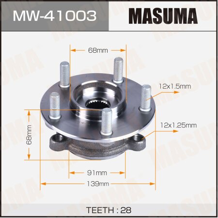 Ступичный узел Masuma, MW-41003
