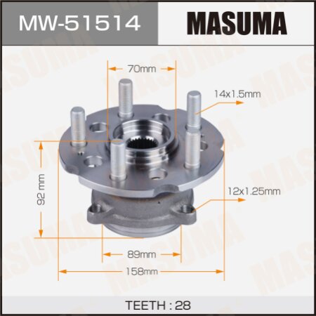 Ступичный узел Masuma, MW-51514