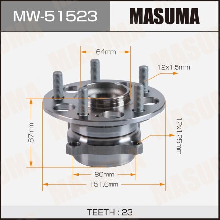 Ступичный узел Masuma, MW-51523