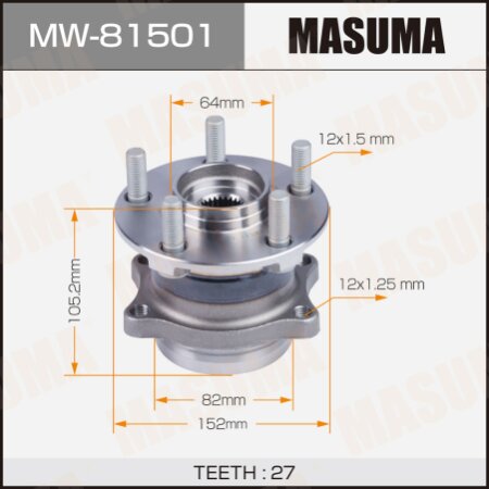 Ступичный узел Masuma, MW-81501