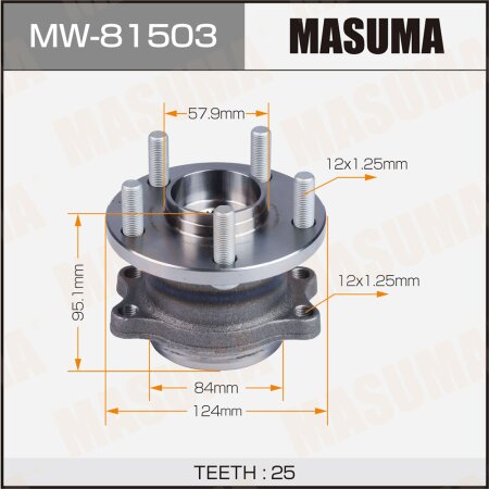 Ступичный узел Masuma, MW-81503