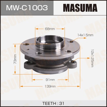 Ступичный узел Masuma, MW-C1003