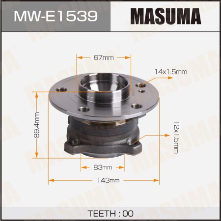 Wheel hub assembly Masuma, MW-E1539