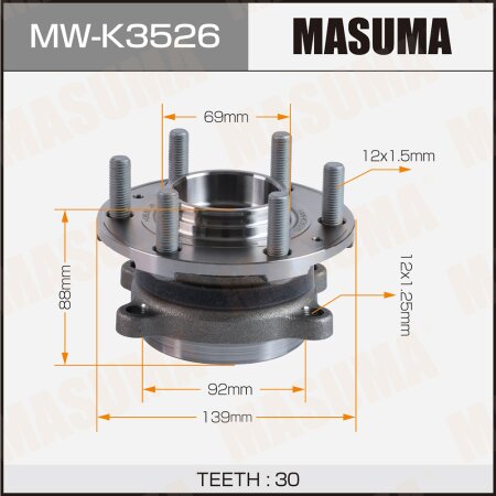 Ступичный узел Masuma, MW-K3526