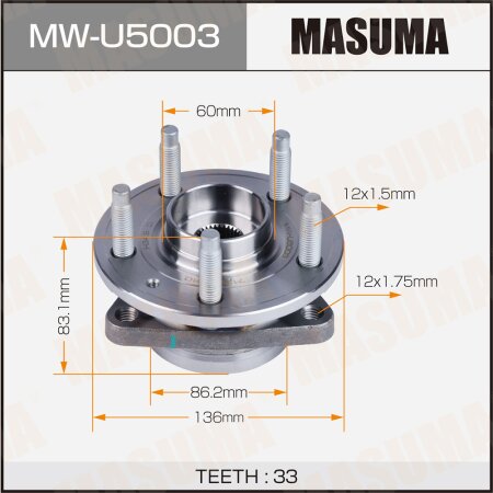 Ступичный узел Masuma, MW-U5003