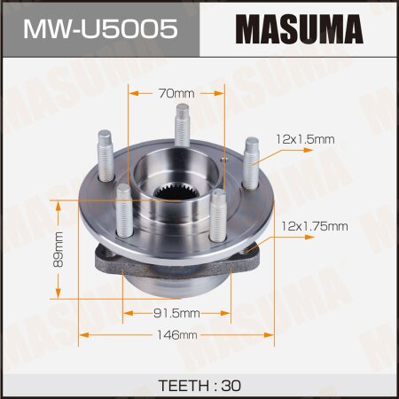 Ступичный узел Masuma, MW-U5005