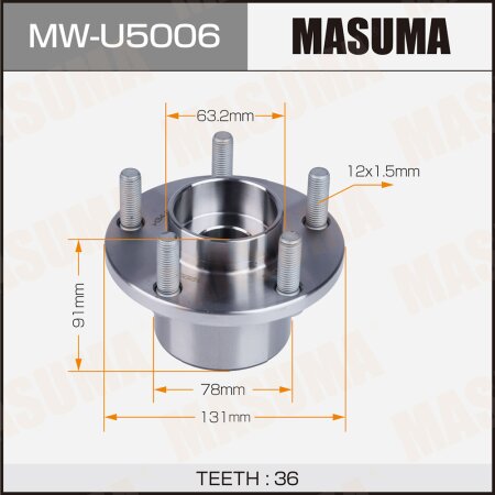 Ступичный узел Masuma, MW-U5006