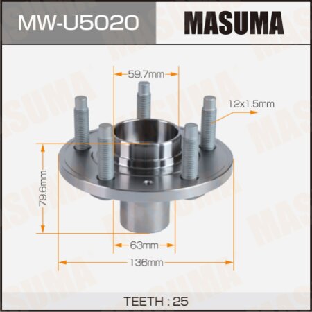 Ступица Masuma, MW-U5020