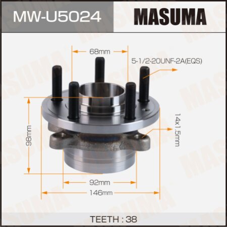 Ступичный узел Masuma, MW-U5024