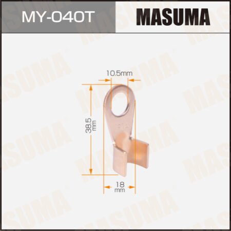Контакт медный  MASUMA  150А, Зажим на провод (под болт 10мм), MY-040T