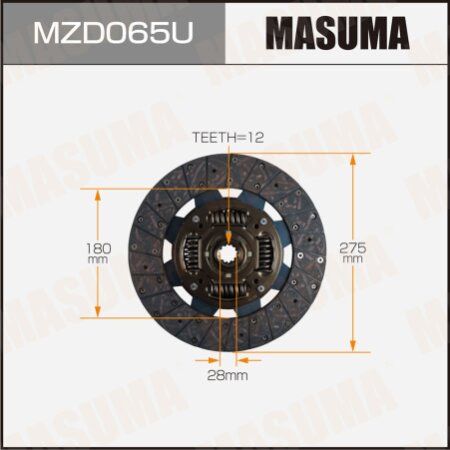 Диск сцепления Masuma, MZD065U