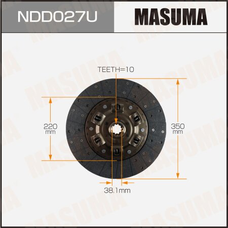 Диск сцепления Masuma, NDD027U