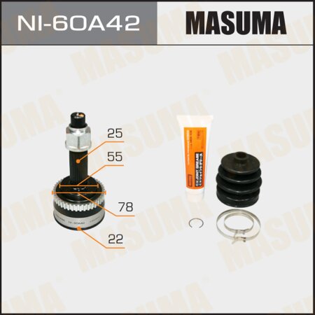 ШРУС наружный Masuma, NI-60A42