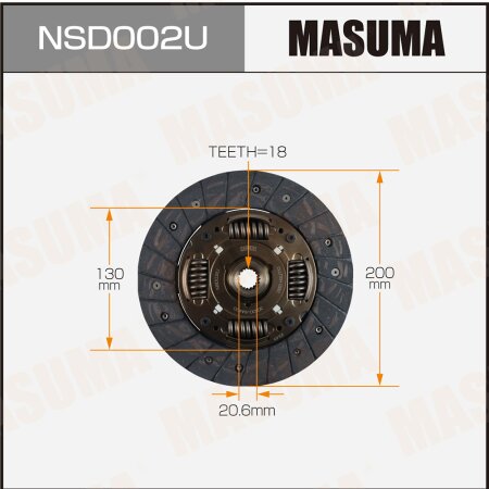 Диск сцепления Masuma, NSD002U