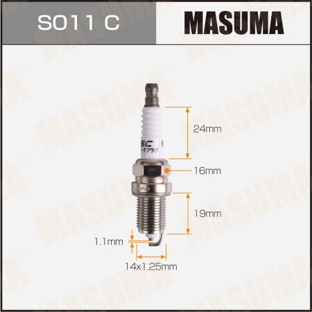 Свеча зажигания никелевая BKR6EYA-11(4073) Masuma, S011C