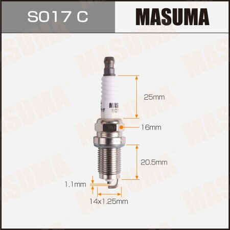 Spark plug nickel ZFR6K-11(6711) Masuma, S017C