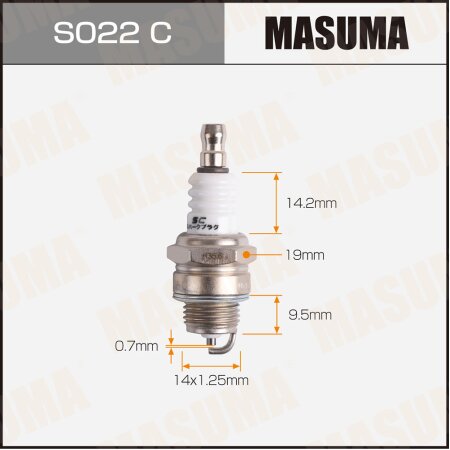 Свеча зажигания никелевая BPMR7A (4626) Masuma, S022C