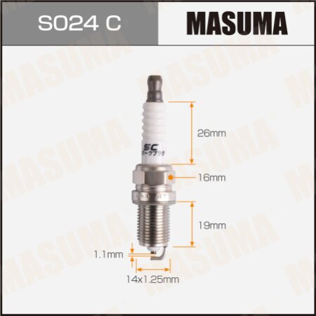 Свеча зажигания никелевая BKR6EY-11(4368)Masuma, S024C