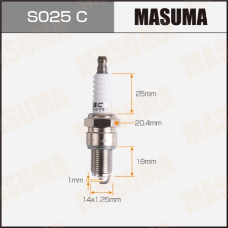Свеча зажигания никелевая BPR5ES-11(4424) Masuma, S025C