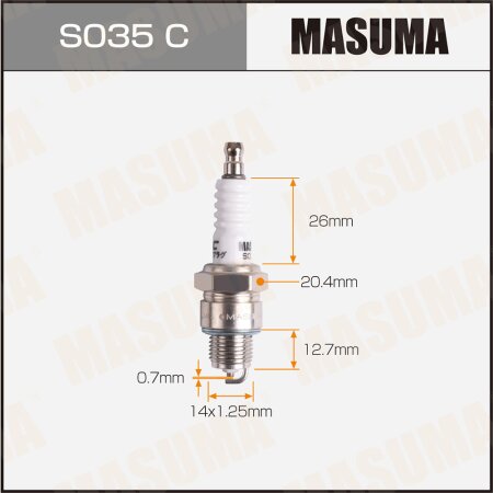 Свеча зажигания никелевая BP6HS(4511) Masuma, S035C