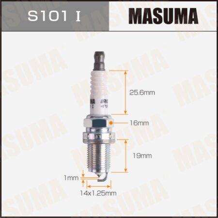 Свеча зажигания иридиeвая BKR6EIX-11 (3764) Masuma, S101I
