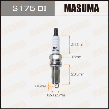 Свеча зажигания иридий+иридий LDK8RTIP Masuma, S175DI