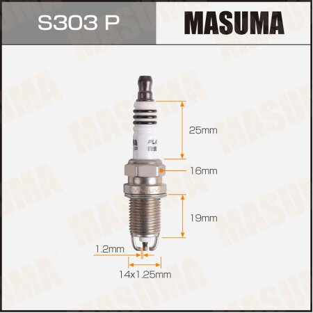 Spark plug Masuma platinum BKR6EKPB-11, 3452, S303P