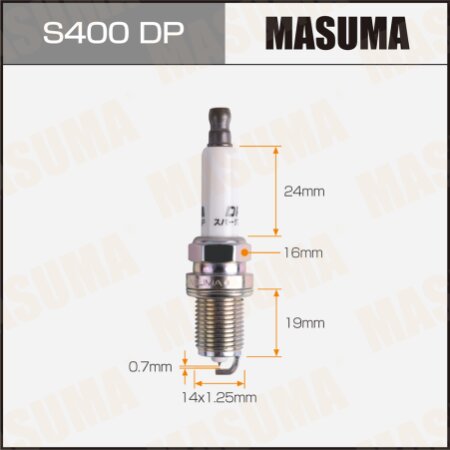 Свеча зажигания платина+платина FR5KPP332S(PFR7S8EG) Masuma, S400DP