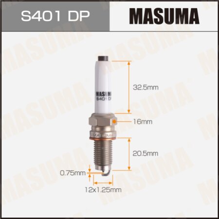Spark plug Masuma platinum+platinum PKER7A8EGS, S401DP