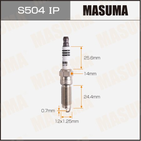 Свеча зажигания иридий+платина  SILZNAR8C7H(93593) Masuma, S504IP