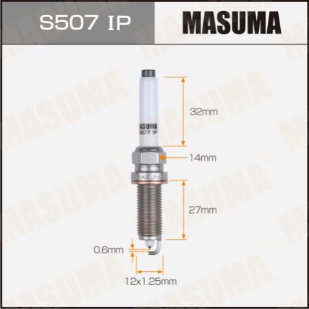 Свеча зажигания иридиeвая+платина SILZKFR8D7S (95875) Masuma, S507IP