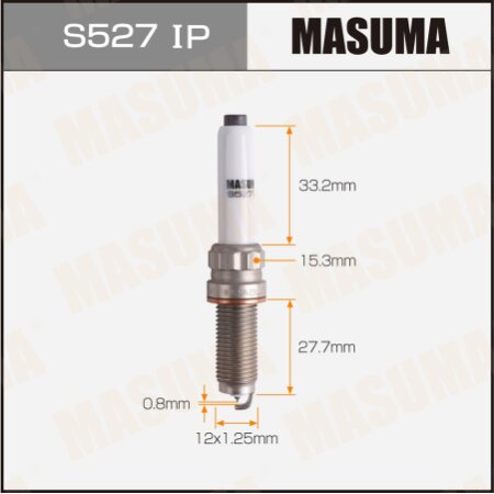 Свеча зажигания иридий+платина SILZKGR8B8S Masuma, S527IP