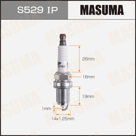 Spark plug Masuma iridium+platinum IFR6T11, S529IP
