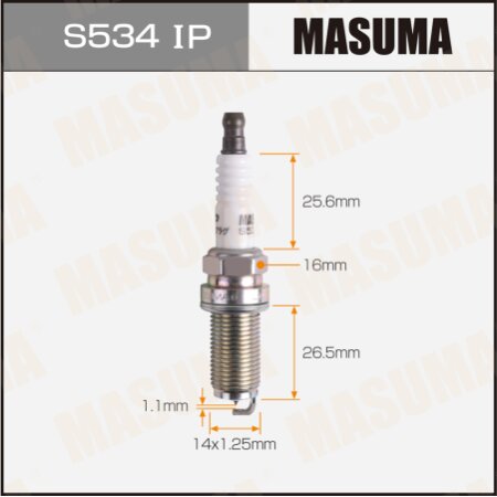 Spark plug Masuma iridium+platinum PLFR5A-11, S534IP