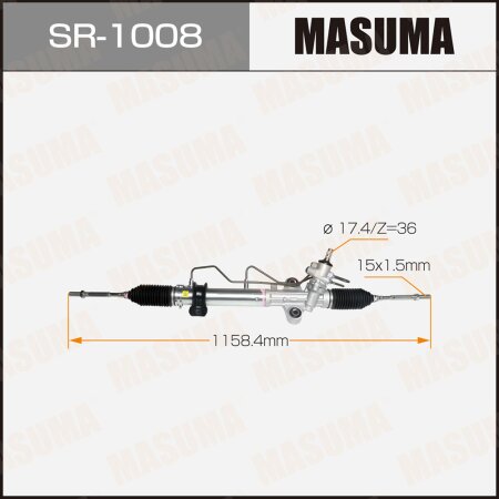 Рейка рулевая MASUMA (правый руль, ГУР), SR-1008