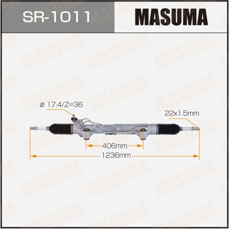 Рейка рулевая MASUMA (правый руль, ГУР), SR-1011