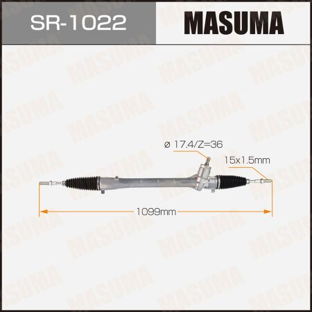 Рейка рулевая MASUMA (левый руль, ГУР), SR-1022