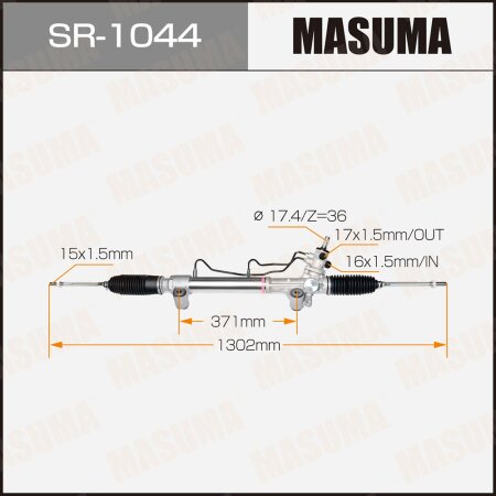 Рейка рулевая MASUMA (левый руль), SR-1044